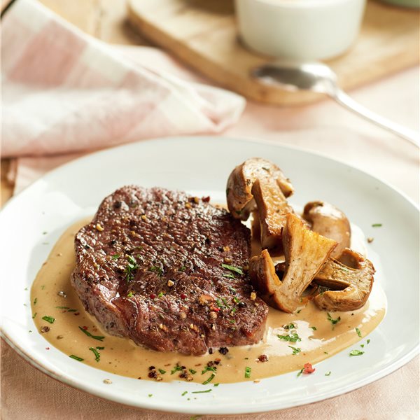 Solomillo con salsa de boletus